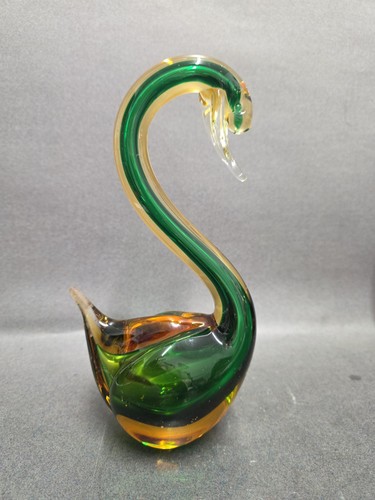 Murano vintage green amber - vintage,