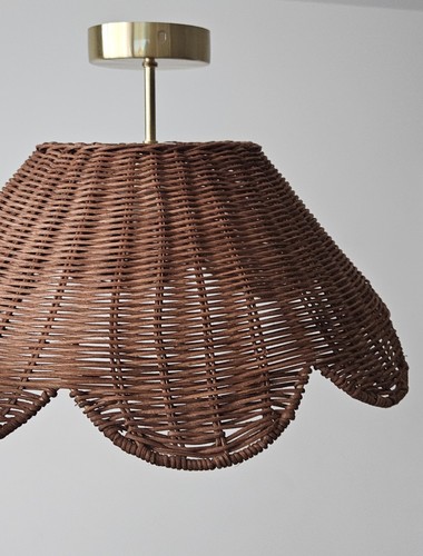 Home rattan scallop flush - m&s,
