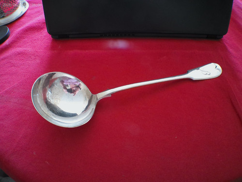 Antique silver plate - plate, fiddle