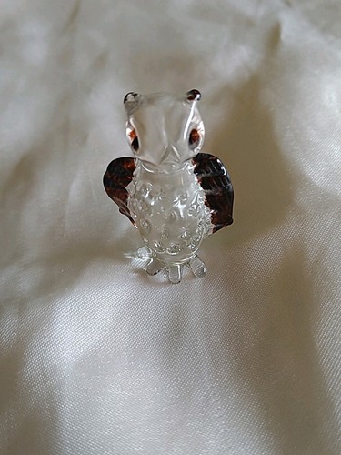 Glass owl 35mm - glass,