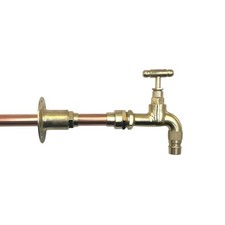 Vintage Style Brass Cloakroom