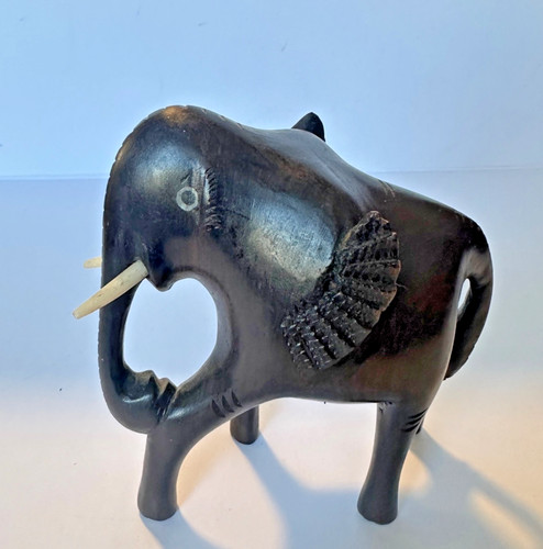Vintage elephant african ebony - vintage,