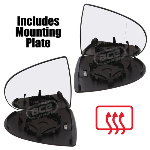 Wing mirror glass heated - wing,