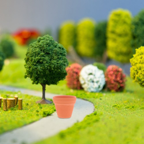 Pcs red clay flower pots - red,