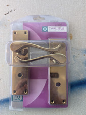 Carlisle Brass Scroll Brass or Chrome Door Handle Lever or Lock or WC Bathroom
