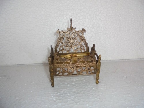Vintage brass jali cut - brass,