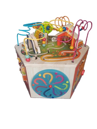 Wooden sided activity - wooden, 6