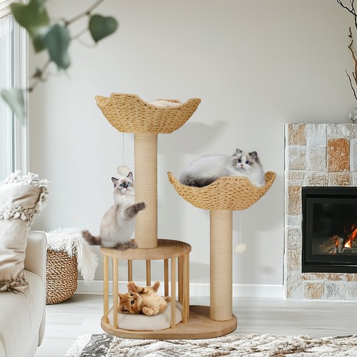 Modern cat tree tower with - tree,