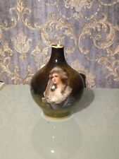 A Royal Bonn Germany Porcelain Hand Painted Portrait Large Vase Depicting Maiden