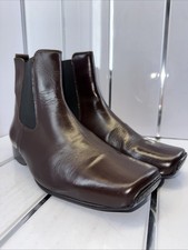 Mens Shelly’s Boots Size 9, All Leather, Beautiful Stitching, Vented Side Panel