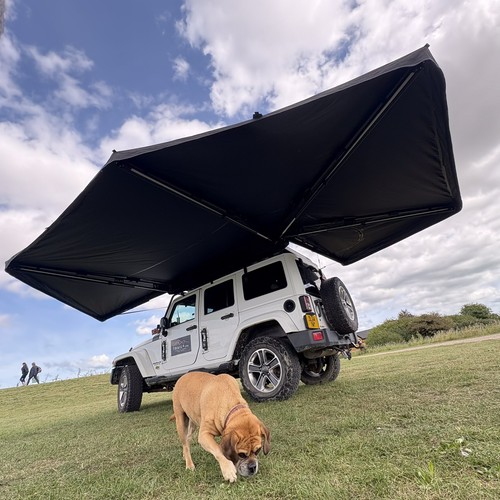 270 degree awning with - , sides