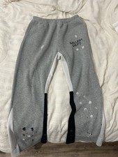 paint splatter wide leg