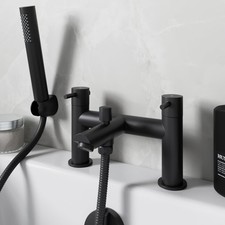 Black Shower Mixer Tap with