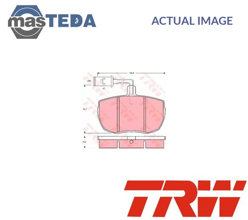Gdb789 brake pads - pads, set