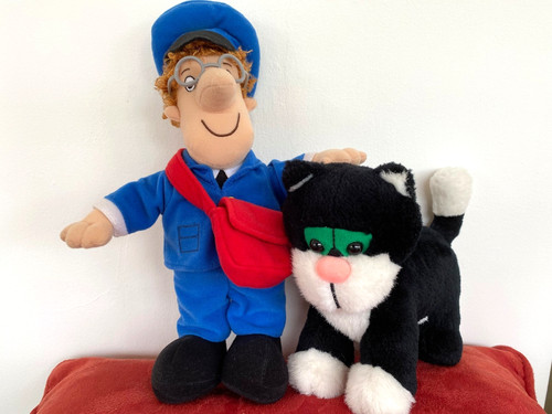 Postman pat with red - mail, bag