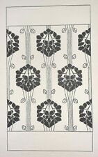 Wadsworth OAK WALLPAPER STENCIL  ART NOUVEAU Print Floral Nature C1910