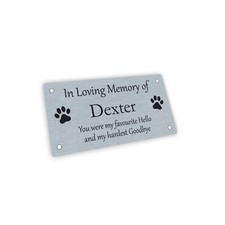 Pet Memorial Plaque Brushed