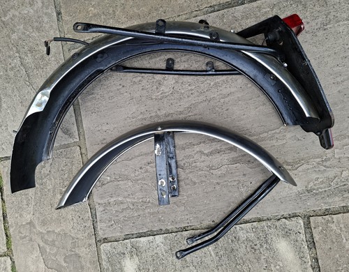 Bsa a65 front and rear - and,