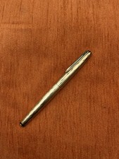 VINTAGE ART DECO AURORA GRAN LUSSO 333 (8K) GOLD BARREL & CAP FOUNTAIN PEN 24GS