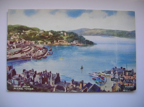 Oban postcard from mccaig - oban,