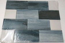 Blue Glossy Glass Subway
