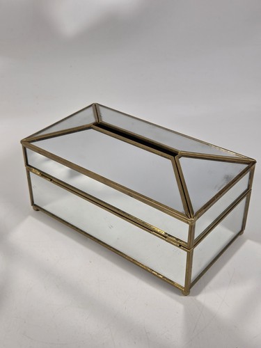 Vintage mirror metal kleenex - mirror-metal,