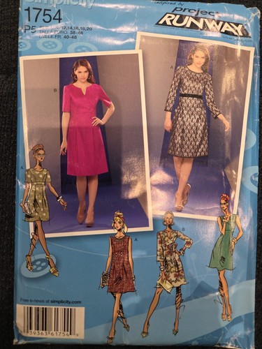 Simplicity 1754 project runway - simplicity,