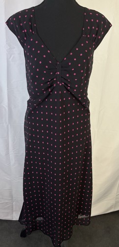 Libra black pink polka - black,