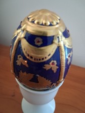 Franklin Mint Faberge Blue Jewelled Egg