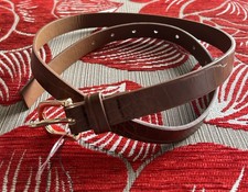 Zara Belt Brown Faux Leather