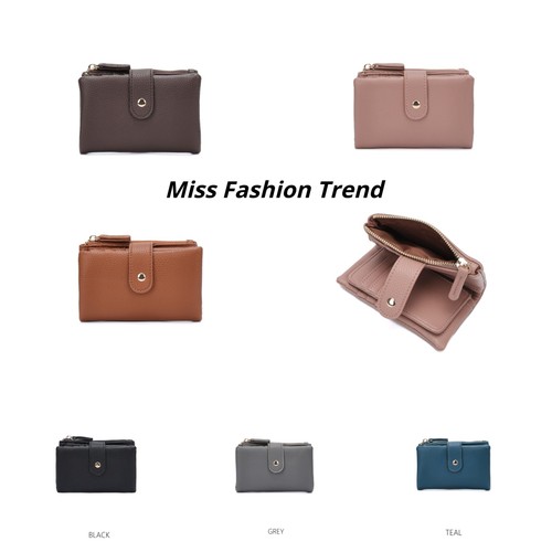 Small soft bifold purse with - small,