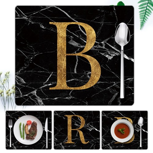 Pcs printed letter placemats - pcs,