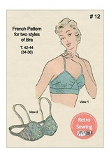 1950s Bra Pattern Vintage