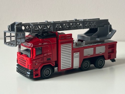 Truck fire brigade with - with, ladder