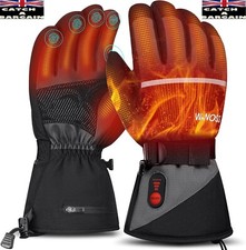 WANOSS XL Heated Gloves 3200mAh Electric Rechargeable 3 Temp Setting (E487)