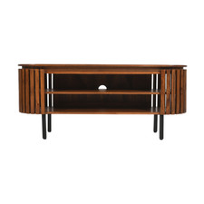 TV Cabinet Slatted Mango Wood