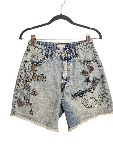 Forever embroidered cut off - embroidered,