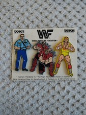 WWF Vintage Button Pin Badges