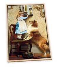 Charles Burton Barber A Secret Place CANVAS FLOATER FRAME Wall Art Picture
