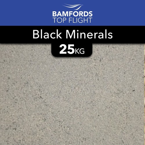 Black minerals 25kg bamfords - black,