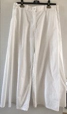 Runway Maison Martin Margiela  Utility Wide Trousers in white UK12,USA8