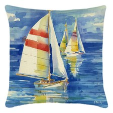 Art Nautical Throw Pillow Case