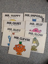 Set of 7 Mr Men Books 1970s