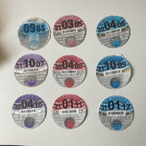 Vintage tax disc - disc,