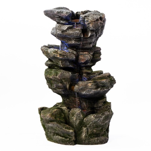 Serenity cascading rock - cascading, water