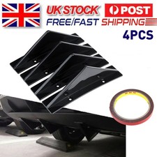 4PCS Shark Fins Black