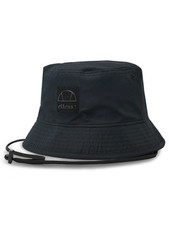 ELLESSE Rolas Logo Cord Pull Bucket Hat - Black