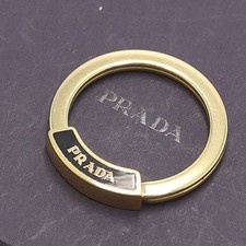 Prada Gold Key Holder Key Ring