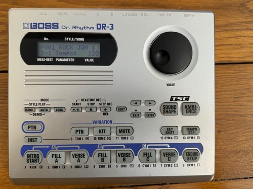 Boss drum machine used - dr-3,