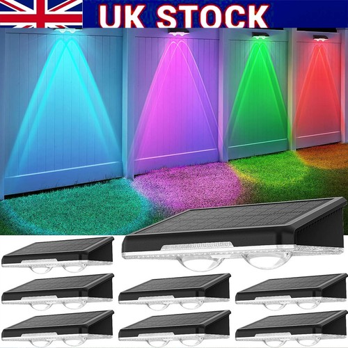 Led solar fence lights outdoor - led,